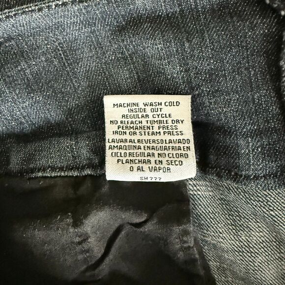 One Song Women Jeans Size 12 Blue Boho Stretch Relaxed 10" Rise - Picture 11 of 11